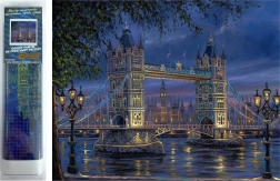 Diamentowe malowanie Nocny Tower Bridge 30x40 cm