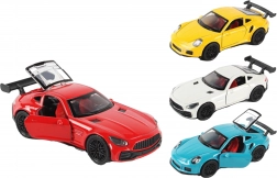 Metalowy samochód z otwieranymi drzwiami 12 cm