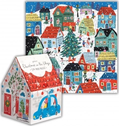 Kwadratowe puzzle Święta na wsi 500 elementów