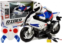 Motocykl zdalnie sterowany R/C 2.4G White