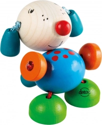 Detoa Hafík – drewniany piesek na gumce do ciągnięcia