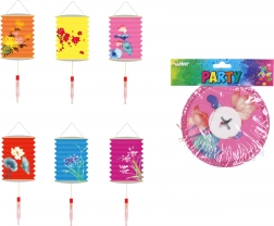 Lampion walec Kwiaty 16 cm