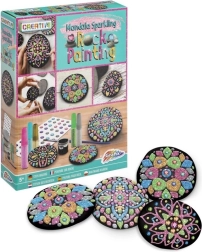 Malowanie na kamienie GRAFIX – mandalowe, błyszczące zdobienie