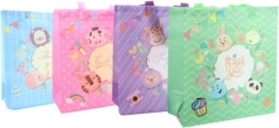 Torba prezentowa ze zwierzątkami z plastiku 26,5 × 29,5 × 12 cm