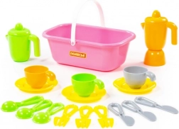 Zestaw naczyń Top szef z koszykiem dla 3 osób