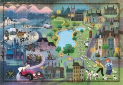 Puzzle Story Maps: 101 dalmatyńczyków