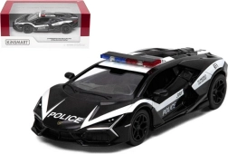 Lamborghini Revuelto policja metalowy model Pull Back