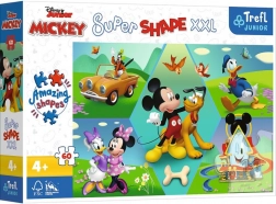 Puzzle dla dzieci 60 elementów XXL super shape – MICKEY MOUSE