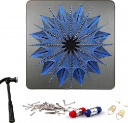 Malowanie po numerach z ramą 30 × 30 cm dla dzieci – zestaw: płótno, farby i pędzle