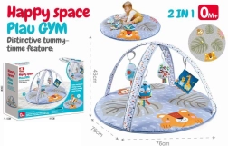 Dwustronna piankowa mata do zabawy 2w1 zwierzątka i miasto 150 × 180 × 1,5 cm