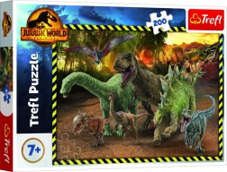 Puzzle 200 elementów – dinozaury z JURASSIC WORLD
