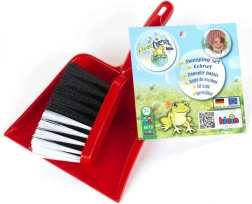 Dziecięca zmiotka i szufelka – czerwone