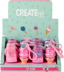 błyszczyk do ust candy explosion lody i brelok do kluczy