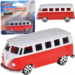 metalowy model VOLKSWAGEN T1 1:56 czerwono-biały