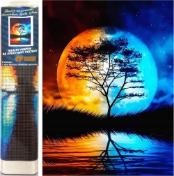 Diamentowe malowanie Nocne połączenie 30 × 40 cm