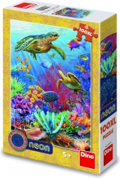Puzzle podwodny świat neon