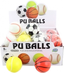 Piankowa piłeczka sportowa 7 cm dla dzieci