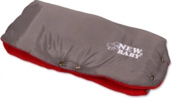 Mufka do wózka Classic Fleece szary/czerwony