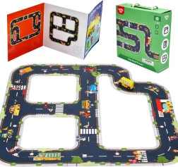 Tooky Toy puzzle drogowe miasto 21 elementów z certyfikatem FSC