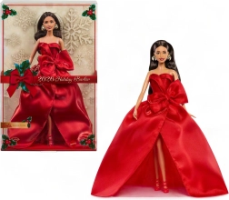 Mattel Barbie Signature świąteczna kolekcjonerska lalka 2026 w czerwonej sukni - 1 sztuka