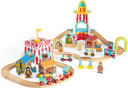 Drewniana kolejka Wesołe Miasteczko