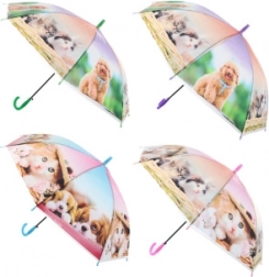 Parasolka automatyczna z psami i kotami