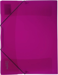 Teczki Opaline magenta z gumką