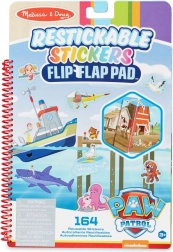 PAW PATROL naklejki przeklejane flip-flap – misja w zatoce