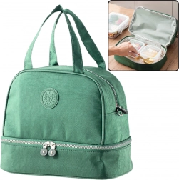 Izolacyjna torba termiczna na lunch zielona