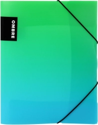 Teczka z gumką A4 PP VERDE zielona