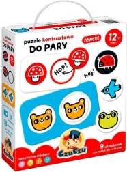 CzuCzu puzzle w pary – kontrastowe obrazki dla maluchów