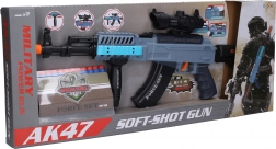 Karabin maszynowy z piankowymi nabojami oraz efektami świetlnymi, dźwiękowymi i wibracyjnymi 62 cm