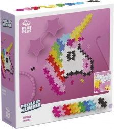 Plus Plus Puzzle według cyfr - Jednorożec 250 szt.