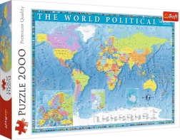 Puzzle 2000 elementów – polityczna mapa świata