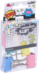 Klipy biurowe 25 mm, zestaw 6 szt.