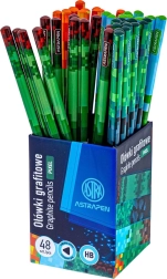 Trójkątny ołówek grafitowy HB ASTRA Pixel One