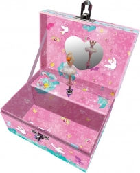 Muzyczna szkatułka na biżuterię z baletnicą