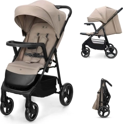 Kinderkraft wózek spacerowy Trig 3 z tacką stone beige