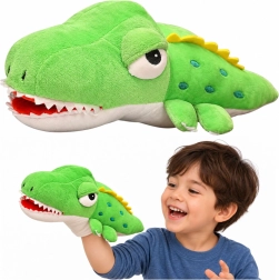 Pluszowy Krokodyl Pacynka Zielona 30 cm