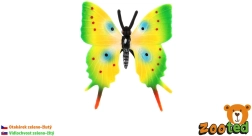 Tropikalny plastikowy motyl Papilio zielono-żółty, 5,5 cm