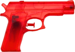 Mały plastikowy pistolet na wodę czerwony 15 × 10,5 cm