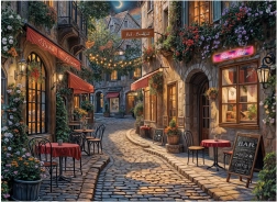 Puzzle Ulica barów 1000 elementów