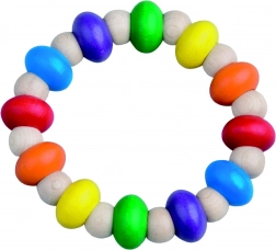 DETOA giętki drewniany pierścień 9 cm dla dzieci od 6 miesięcy