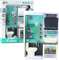 Dziecięca łazienka – prysznic, umywalka i toaleta ze światłami i dźwiękami