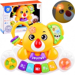 Kolorowe dziecięce pianinko z wesołymi odgłosami zwierząt – Kolorowe