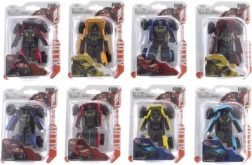 Metalowy transformujący się robot w samochód