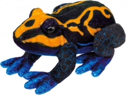 Pluszowa żaba pomarańczowo-czarna
