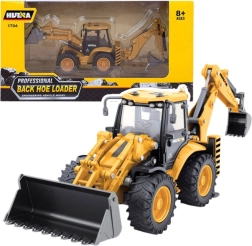 Metalowy teleskopowy ładowacz Huina żółty 1:50