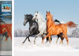 Diamentowe malowanie Końskie trio 30x40 cm