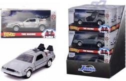 Metalowy model auta Back to the Future DeLorean Time Machine 1:32 z otwieranymi drzwiami